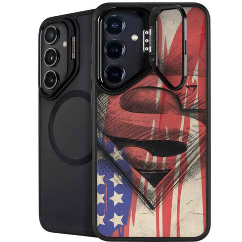 DC Comics Superman Crest Galaxy S25 Kickstand Case